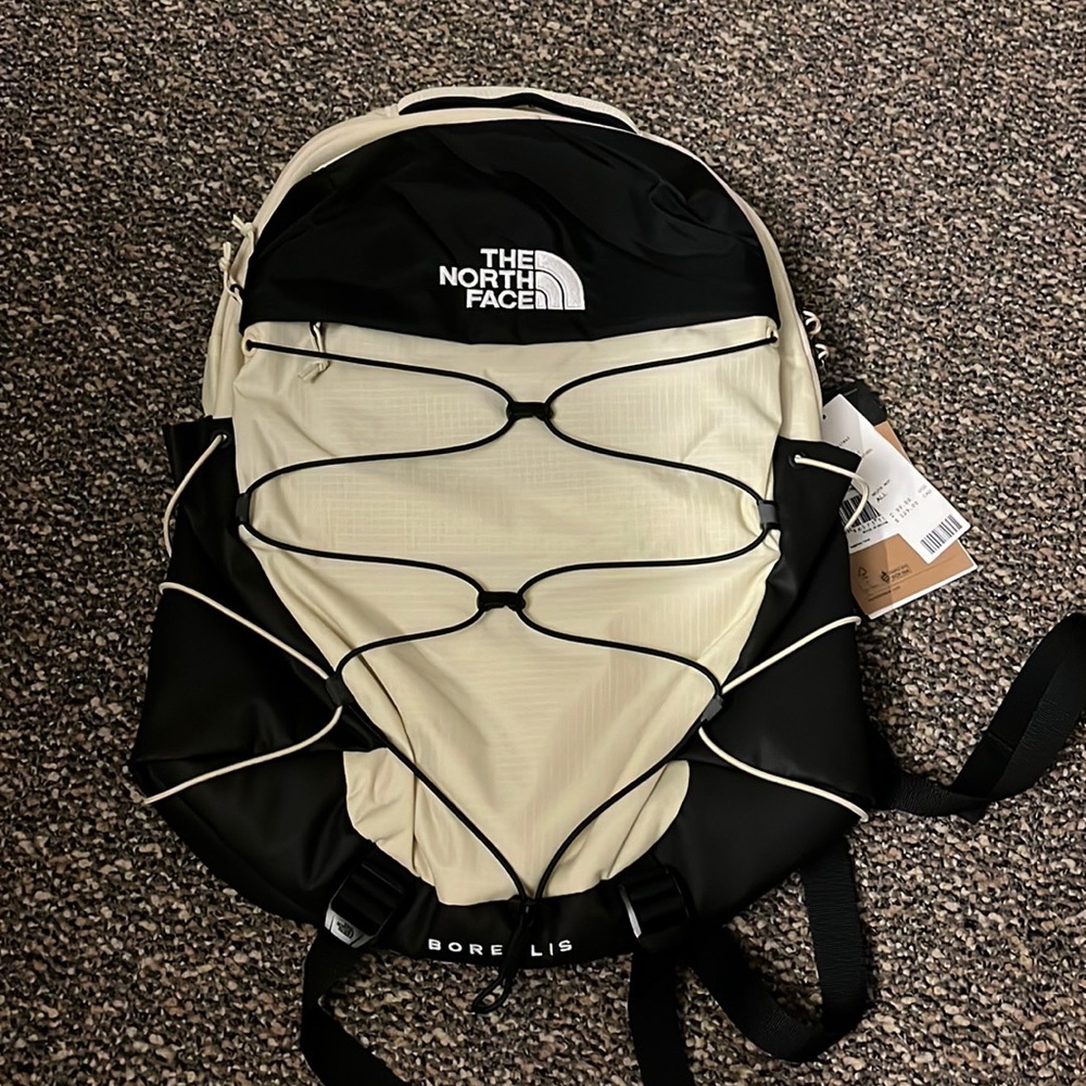 Full Size Cookies and Cream Borealis North Face Backpack - NEW WITH TAGS